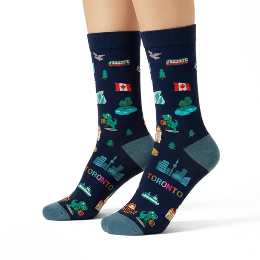 Toronto City Graphic Crew Socks