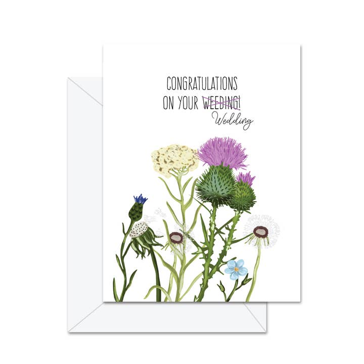 Congratulations On Your Weeding Greeting Card