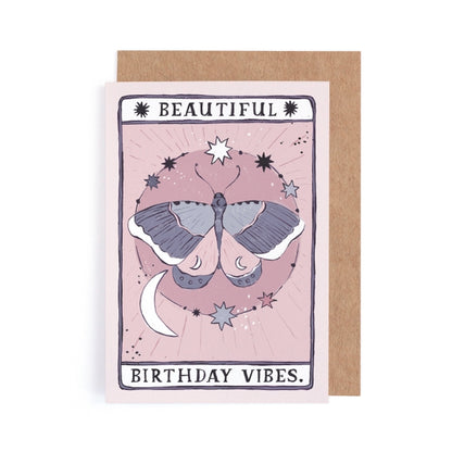 Moth Birthday Vibes Card