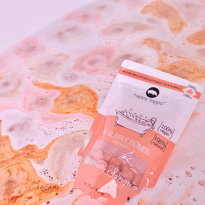 Strawberry Sangria Mini Bubble Bath Bombs