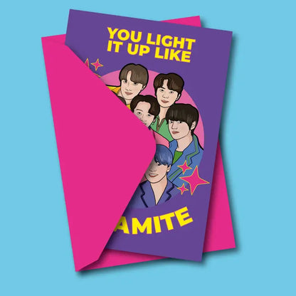 You Light Up Like Dynamite Birthday Greeting Card