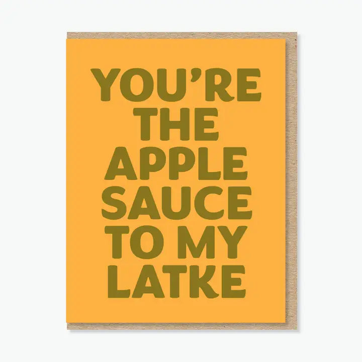 Applesauce + Latke Hanukkah Card