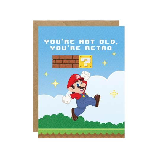 Super Retro Video Game Pop Culture Birthday Card