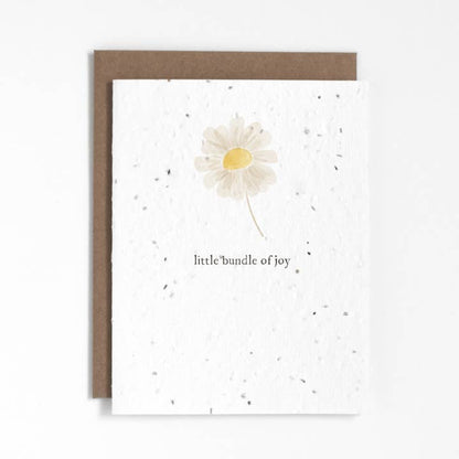 Little Bundle Of Joy Plantable Greeting Card