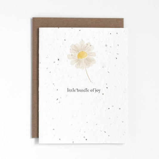 Little Bundle Of Joy Plantable Greeting Card