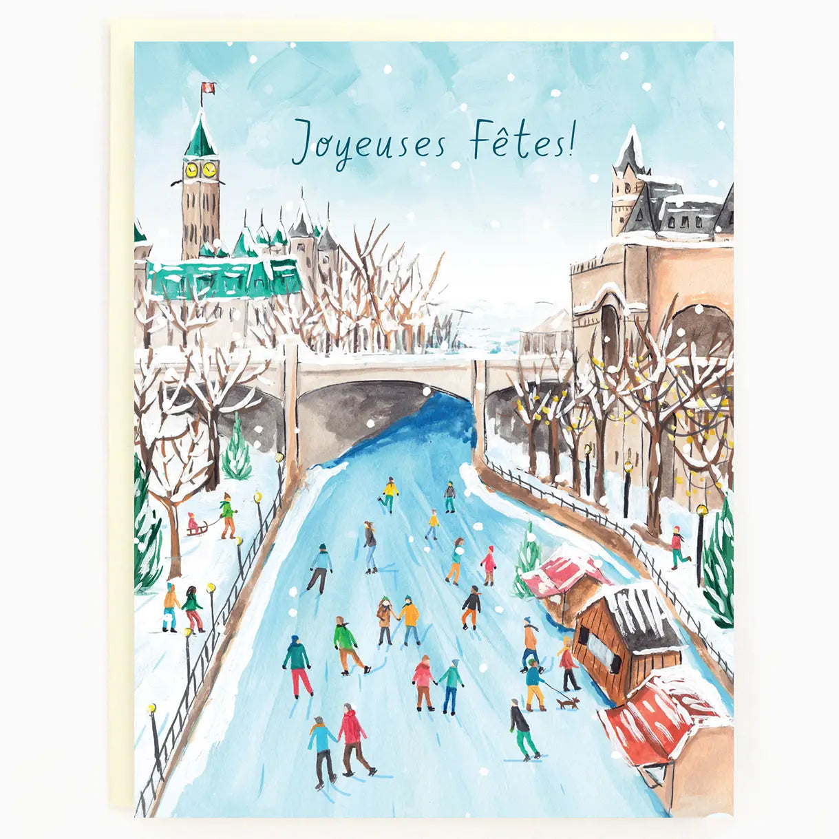 French Ottawa Rideau Cancel Holiday Card