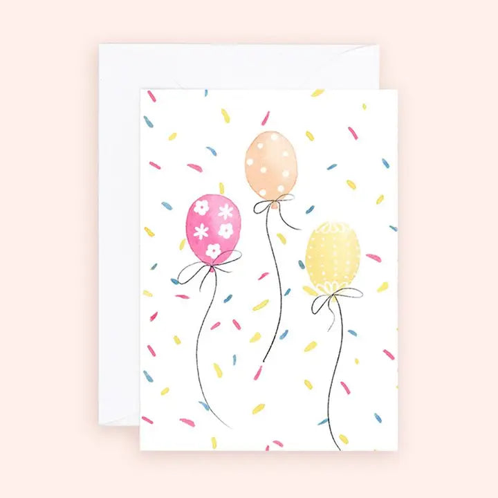Cue the Confetti Balloon Birthday Enclosure Card