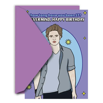 How Long Have You Been 17? Vampire Birthday Greeting Card
