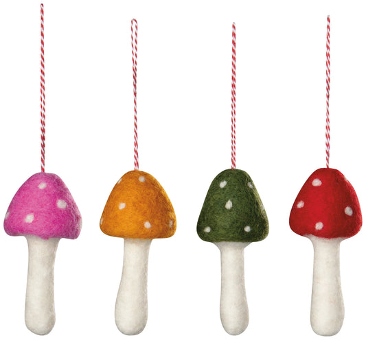 Felt Toadstool Ornament