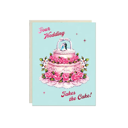 Wedding Takes the Cake Foil Wedding Card