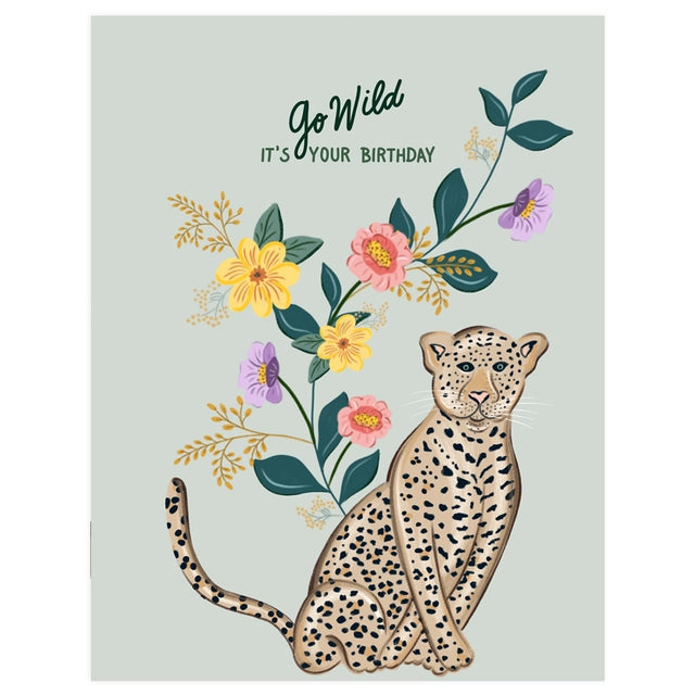 Jaguar Birthday Card