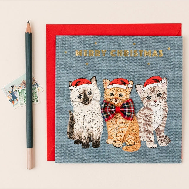 Christmas Cat Trio Card