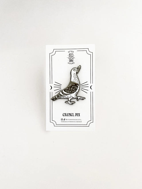 @8 Pigeon Hard Enamel Pin