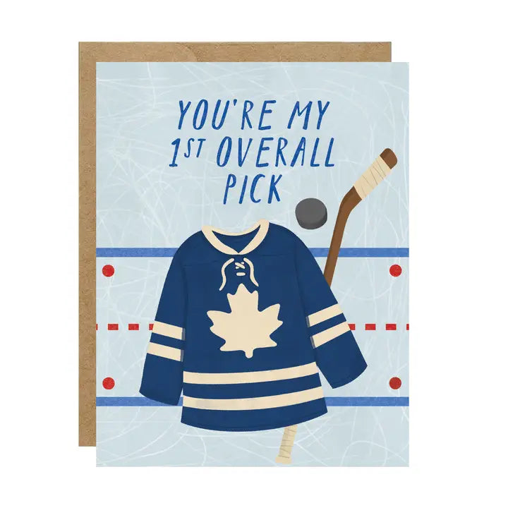 First Overall Pick Toronto Leaf Hockey Jersey Card