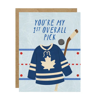 First Overall Pick Toronto Leaf Hockey Jersey Card