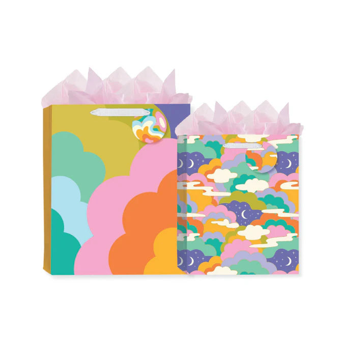 Cosmic Flower-Moonscape Medium Gift Bag