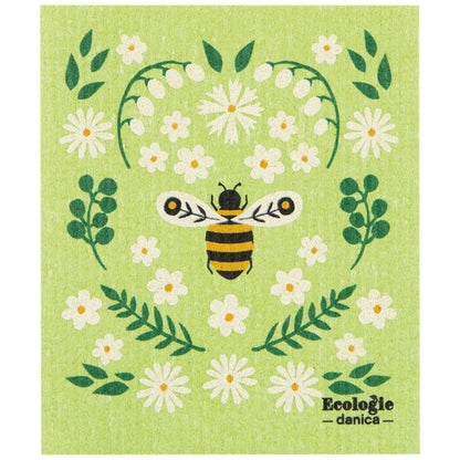 Swedish Dishcloth Bee Garden