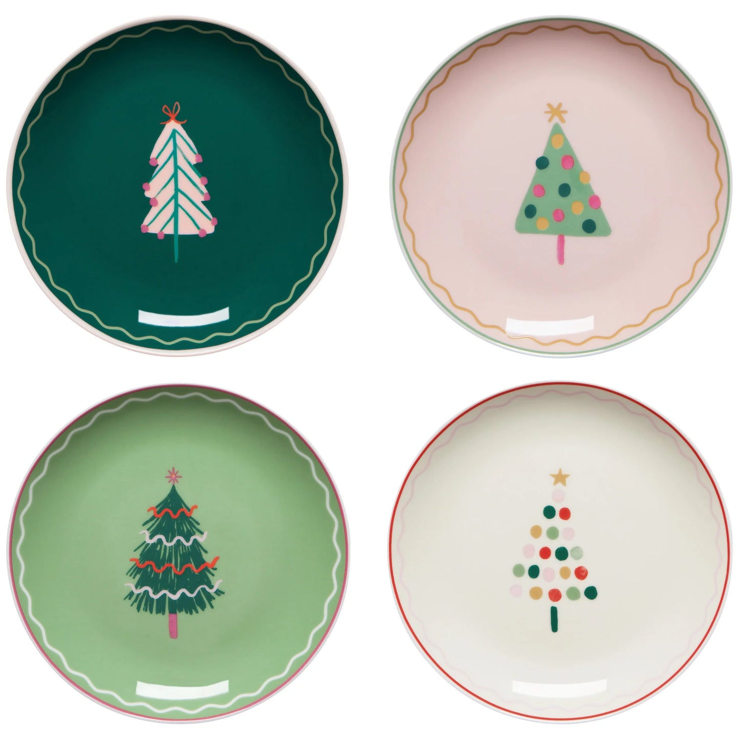 Appie Plates Glitzmas Set of 4