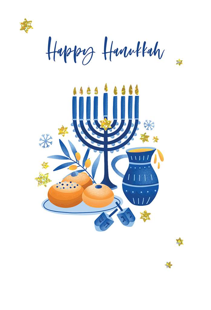 Hanukkah Icons Card