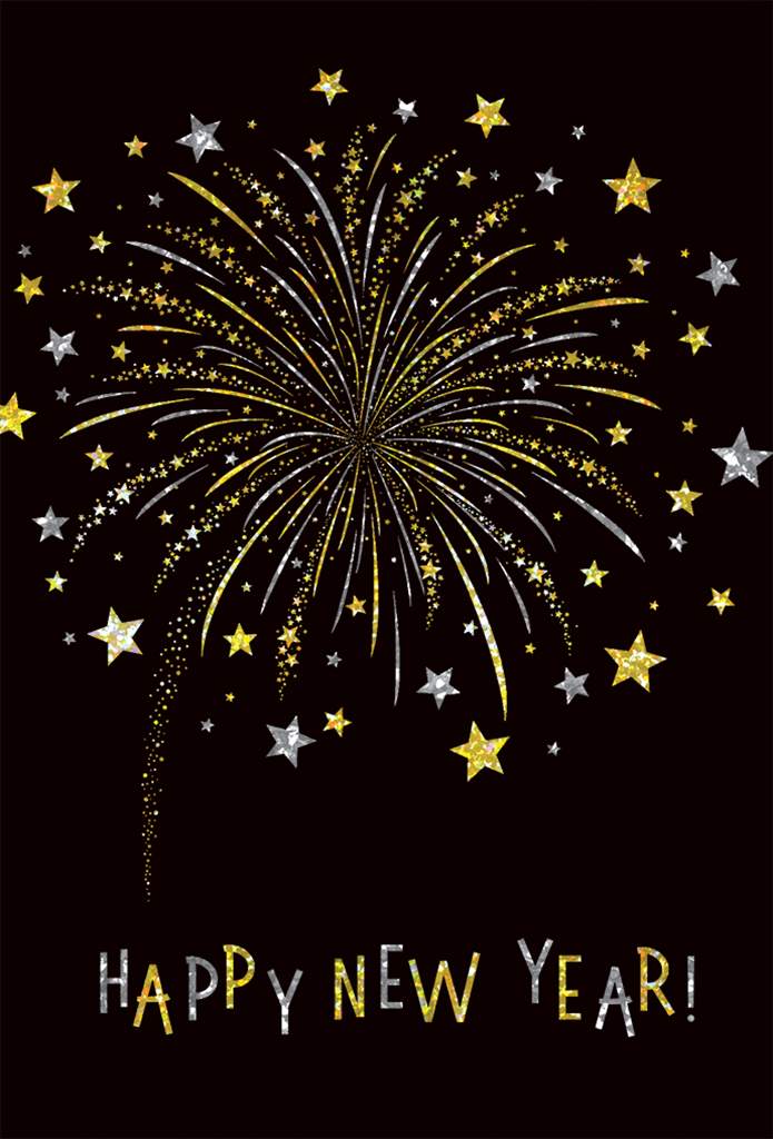 Fireworks New Year Card