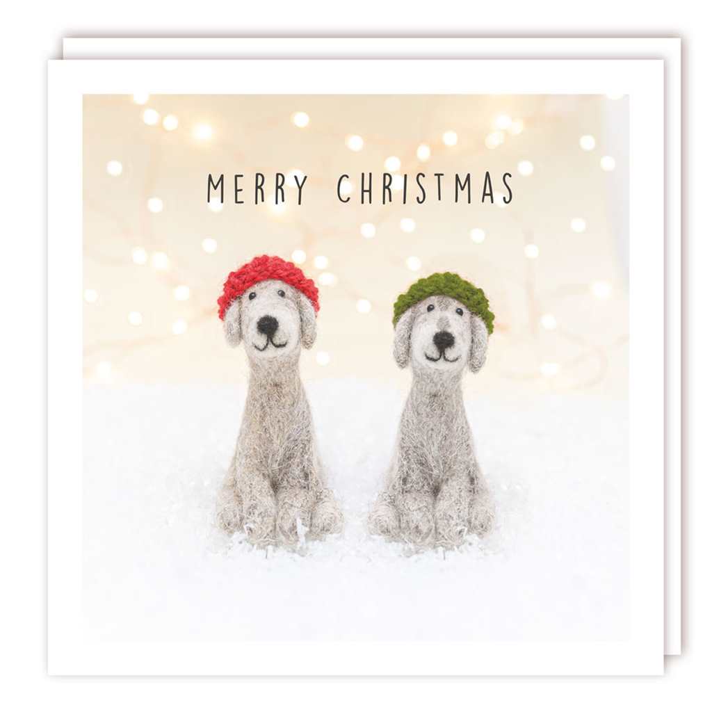 Felt Dogs Christmas Boxed Cards