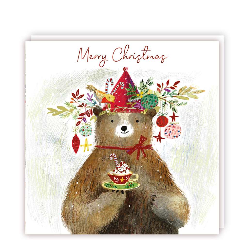 Bear with Hot Cocoa Christmas Boxed Cards