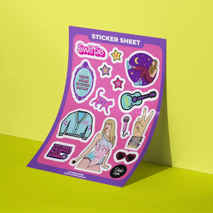 Taylor Shimmer Sticker Sheet