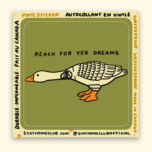 S31 Reach For Yer Dreams Waterproof Vinyl Sticker