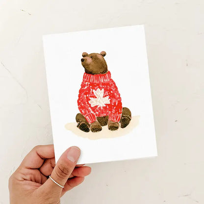 Canadian Grizzly Bear Card