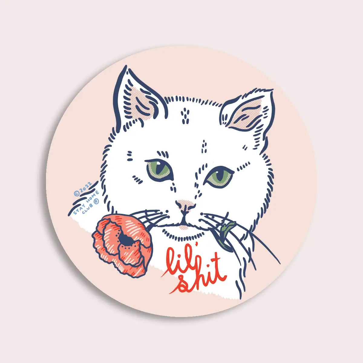 S139 Lil Shit (Cat) Vinyl Sticker