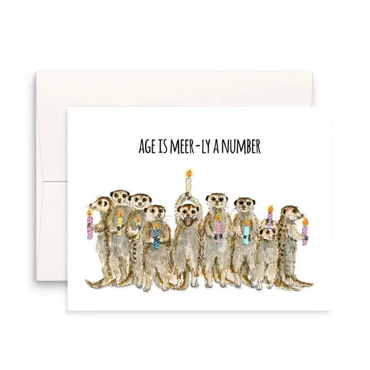 Meerkats Birthday Candles Card