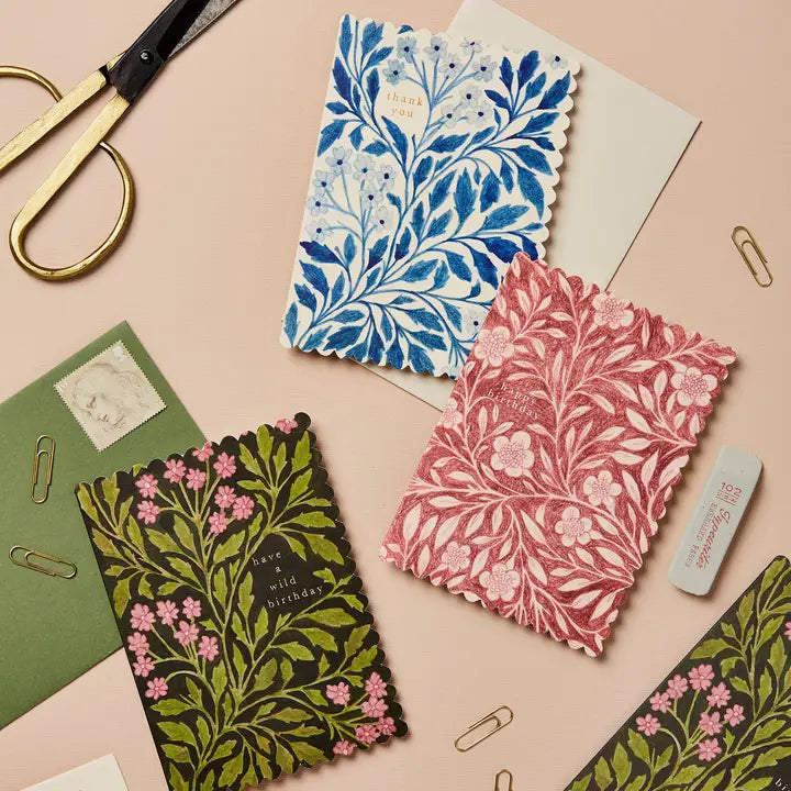 Pink Flora Happy Birthday Card