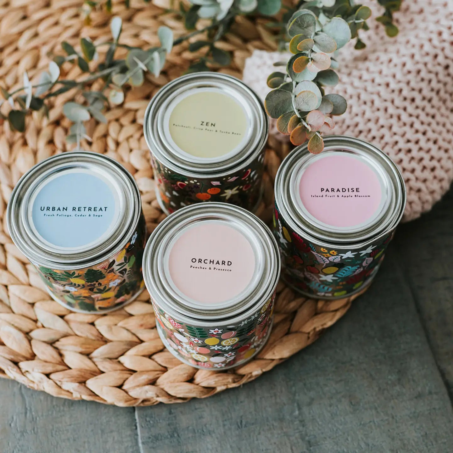 Paradise Paint Tin Candle