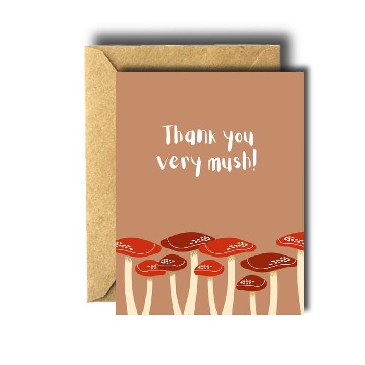 Thank You Very Mush Mushroom Card