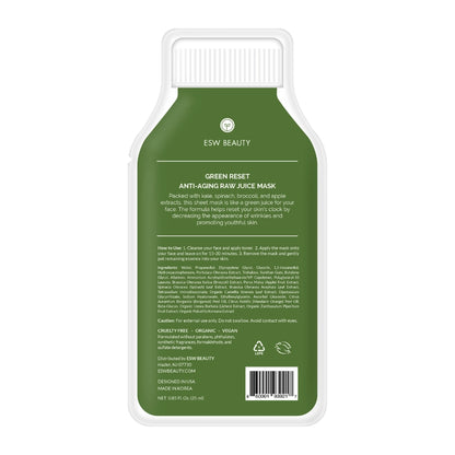 Green Reset Anti-Aging Raw Juice Sheet Mask