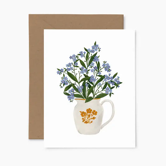 Forget-Me-Not Bouquet Greeting Card