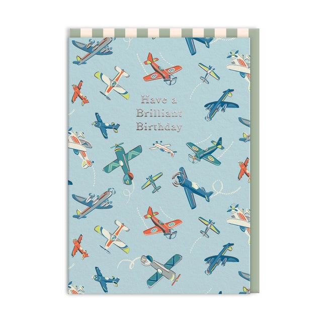 Brilliant Planes Birthday Card