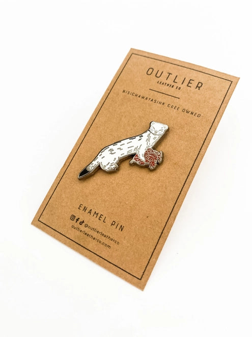 @50 Outlier Weasel Enamel Pin