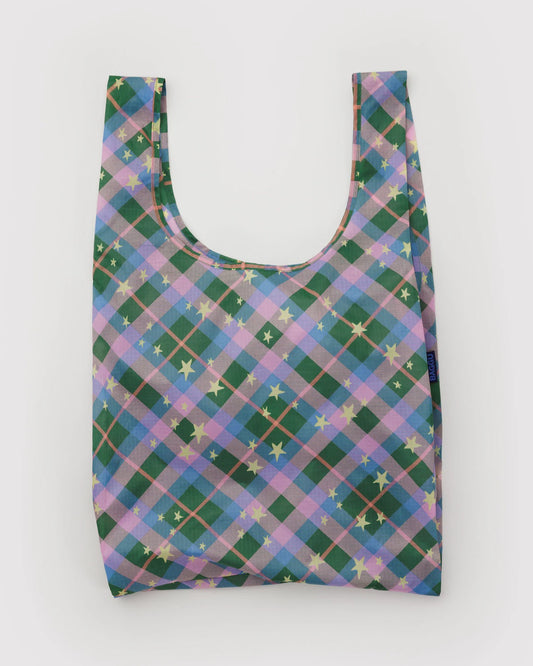 Standard Baggu - Green Star Plaid