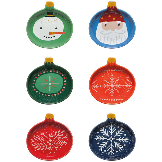 Christmas Charms Shaped Pinch Bowls Set of 6