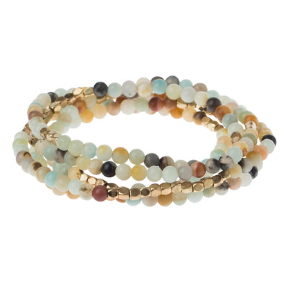 Stone Wrap Bracelet + Necklace Amazonite - Stone Of Courage
