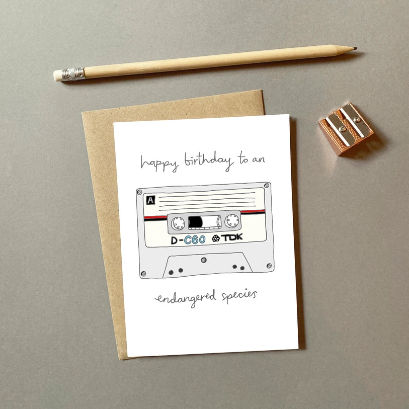 Cassette Birthday Card