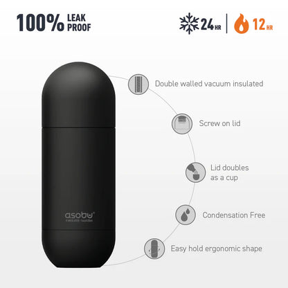 Orb Black Water Bottle