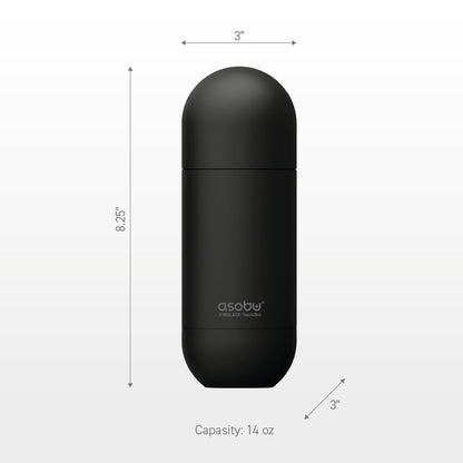 Orb Black Water Bottle
