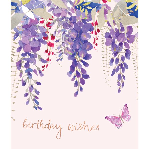 Birthday, Wisteria Card