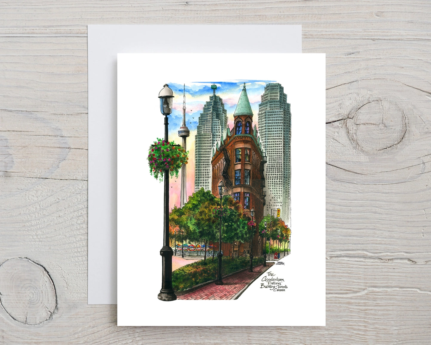 Flatiron Building Toronto Greeting Card