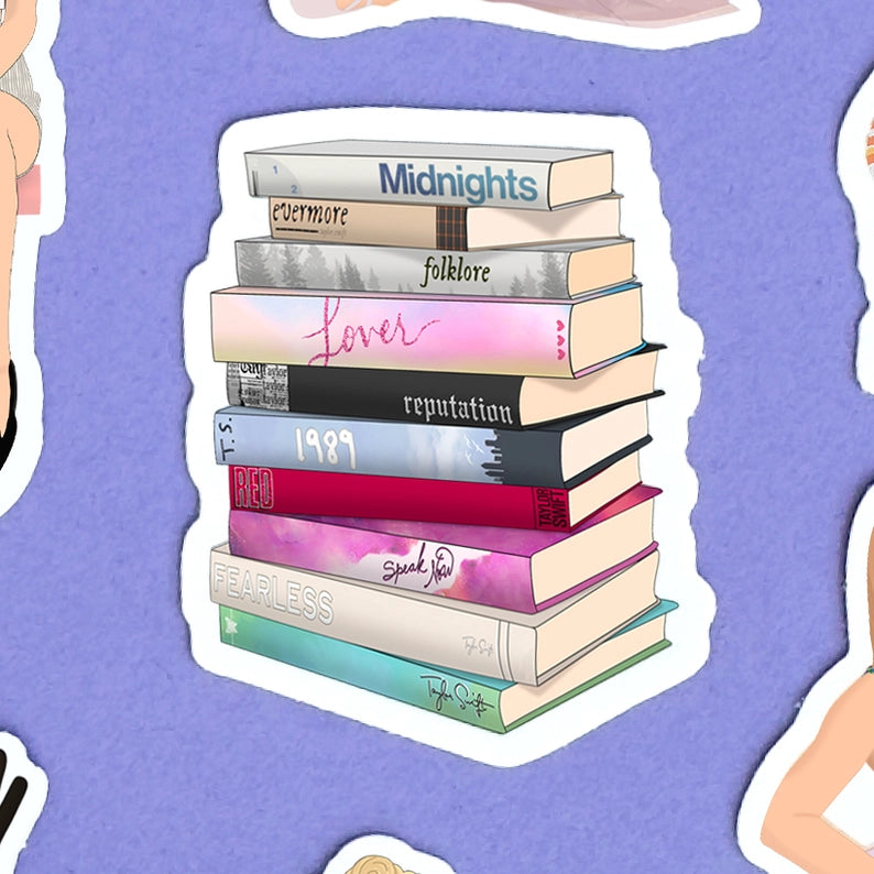 S32 Taylor Swift Albums as Books Sticker