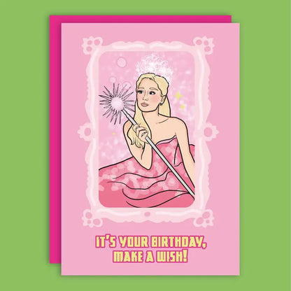 Happy Birthday Make A Wish Good Witch Greeting Card