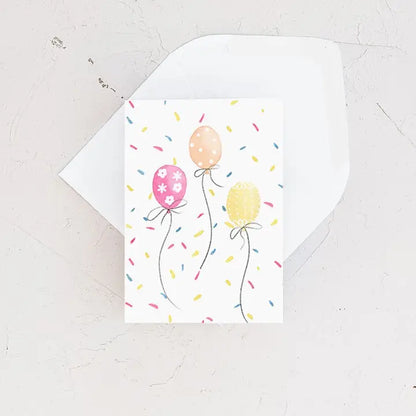 Cue the Confetti Balloon Birthday Enclosure Card