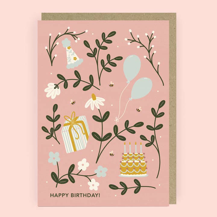 Pretty in Pink Birthday Card